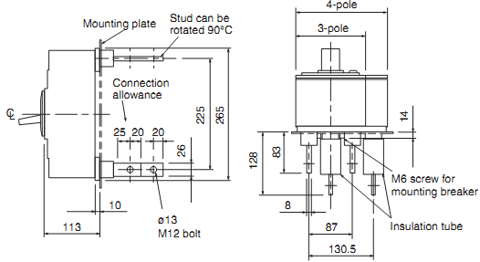 ELCB Mitsubishi NV400-HEW(TD)-3P-200~400A-70kA