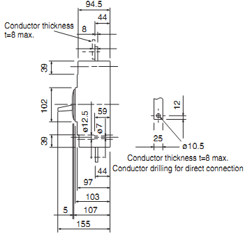 ELCB Mitsubishi NV400-SEW(TD)-3P-400A-45KA 