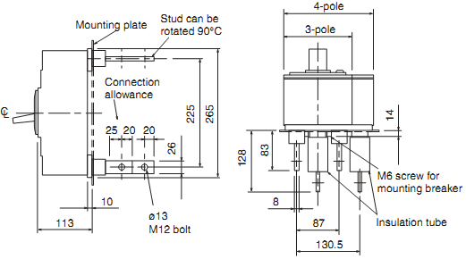 ELCB Mitsubishi NV400-SEW(TD)-3P-400A-45KA 