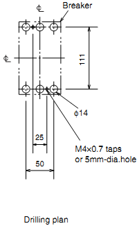 ELCB Mitsubishi NV63-CW(HS) 3P 50A 5KA