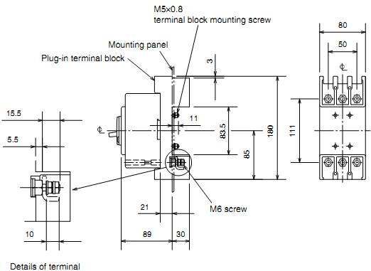 ELCB Mitsubishi NV63-CW(HS) 3P 50A 5KA