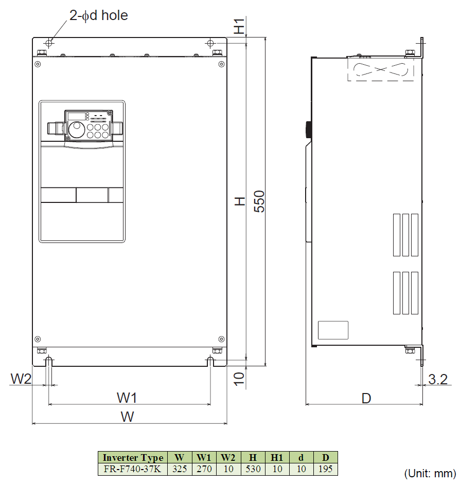 Biến tần Mitsubishi FR-F740-37K