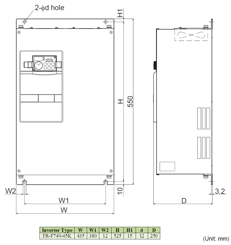 Biến tần Mitsubishi FR-F740-45K