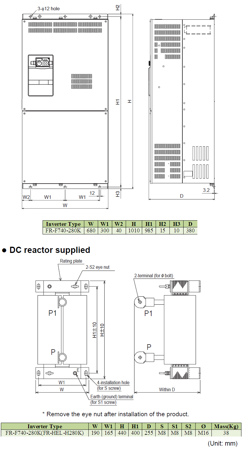 Biến tần Mitsubishi FR-F740-280K