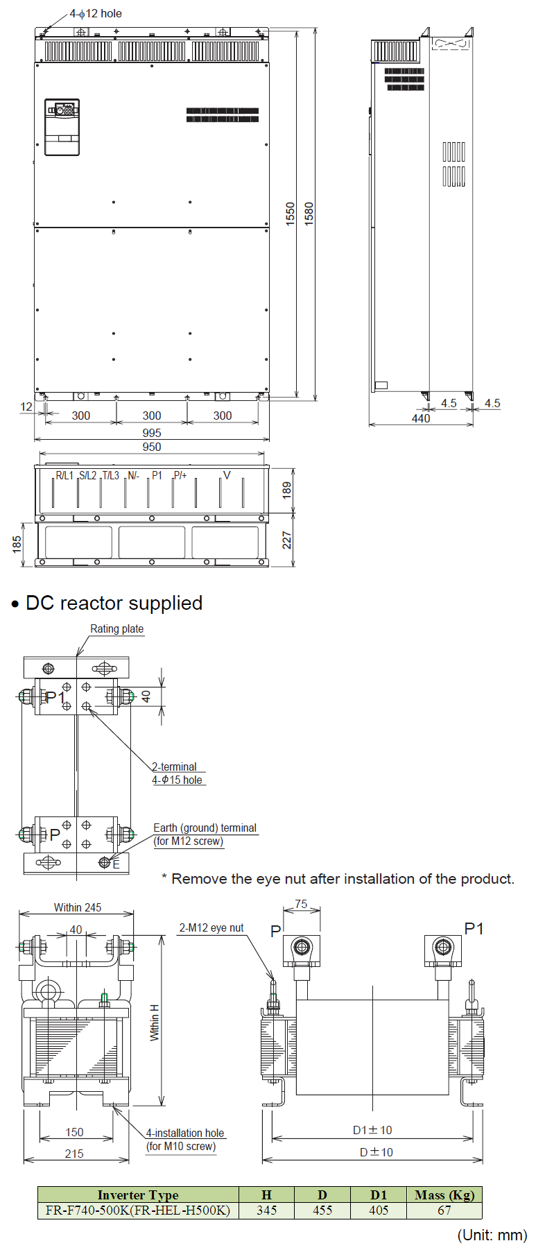 Biến tần Mitsubishi FR-F740-500K