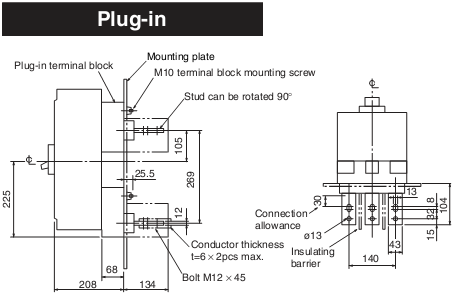 MCCB Mitsubishi NF1250-SEW-4P-600~1250A-85kA