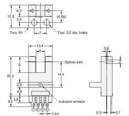 Cảm biến quang Omron EE-SX673R