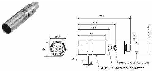 Cảm biến quang Omron E3F3-D87M