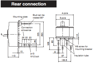 MCCB Mitsubishi NF400-REW 