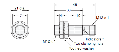 Cảm Biến Tiệm Cận Omron E2E-X2E1-M1