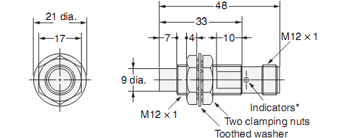 Cảm Biến Tiệm Cận Omron E2E-X5MF2-M1