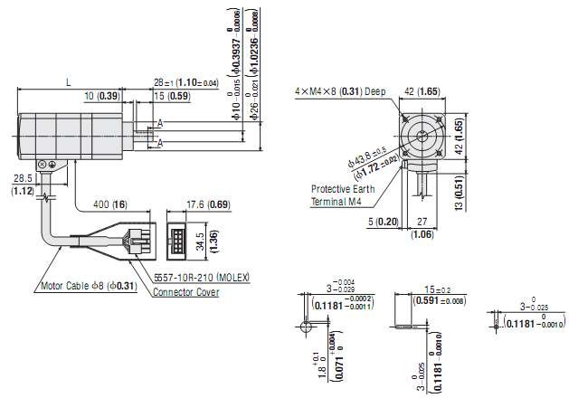AC Stepping Motor & Driver Oriental AR46AA-PS7.2-3 AC Stepping Motor & Driver Oriental AR46AA-PS7.2-3
