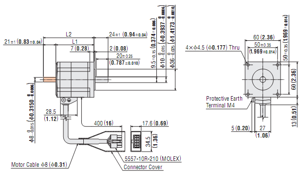 AC Stepping Motor & Driver Oriental AR66BA-3