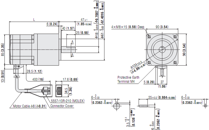 AC Stepping Motor & Driver Oriental AR98AC-N36-3 AC Stepping Motor & Driver Oriental AR98AC-N36-3