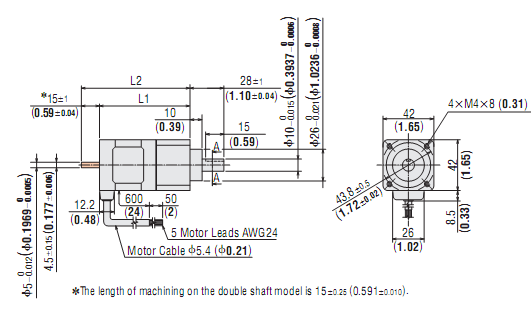 AC Stepping Motor & Driver Oriental RK543AA-PS25