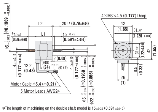 AC Stepping Motor & Driver Oriental RK545AA AC Stepping Motor & Driver Oriental RK545AA