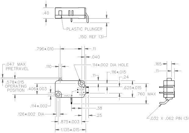 Basic Switches Honeywell V7-1A17P02 Basic Switches Honeywell V7-1A17P02