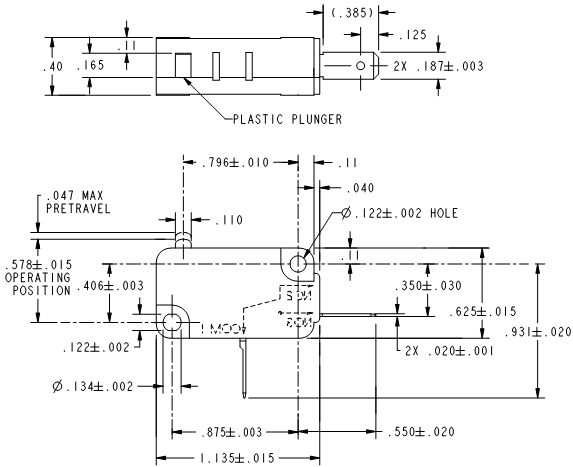 Basic Switches Honeywell V7-1A28D882