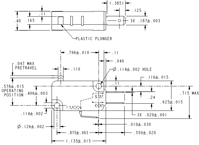Basic Switches Honeywell V7-1C17D8