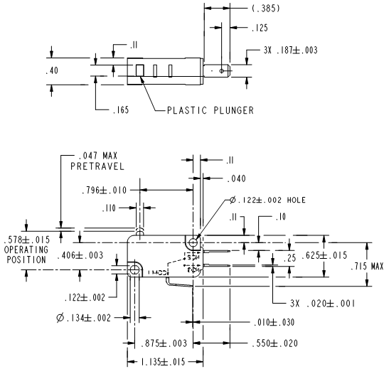 Basic Switches Honeywell V7-1C18D8