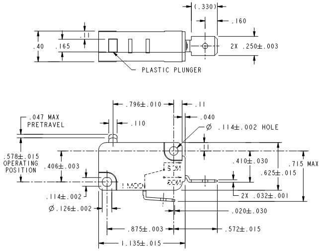 Basic Switches Honeywell V7-1C27E9