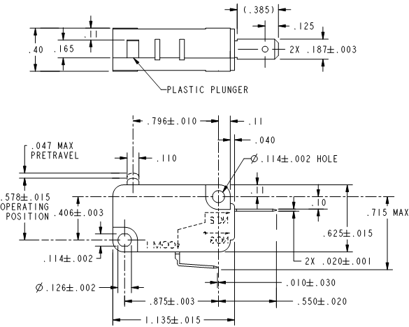 Basic Switches Honeywell V7-1C37D8
