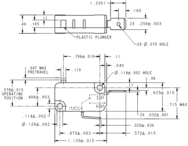 Basic Switches Honeywell V7-1V39E9 Basic Switches Honeywell V7-1V39E9