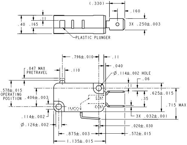 Basic Switches Honeywell V7-1Z13E9 Basic Switches Honeywell V7-1Z13E9