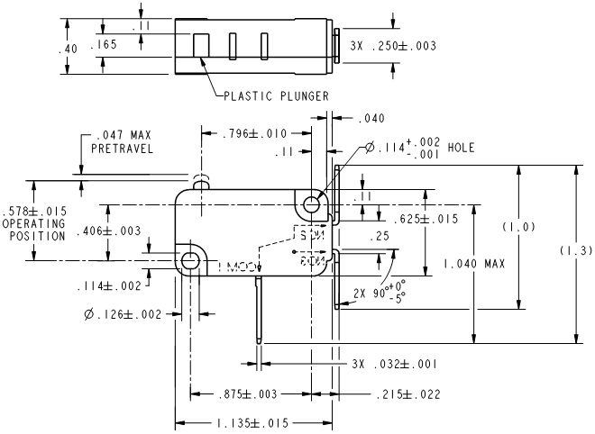 Basic Switches Honeywell V7-1Z13E987