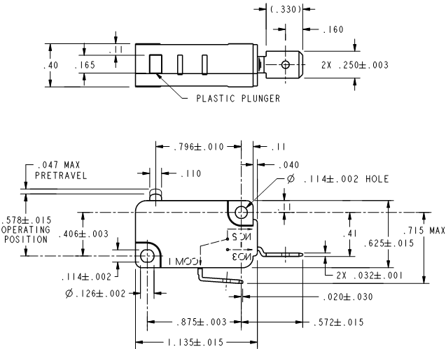 Basic Switches Honeywell V7-1Z23E9