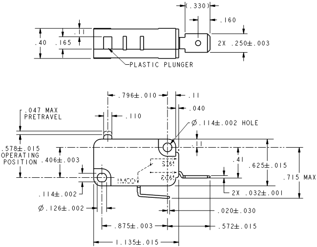 Basic Switches Honeywell V7-1Z29E9