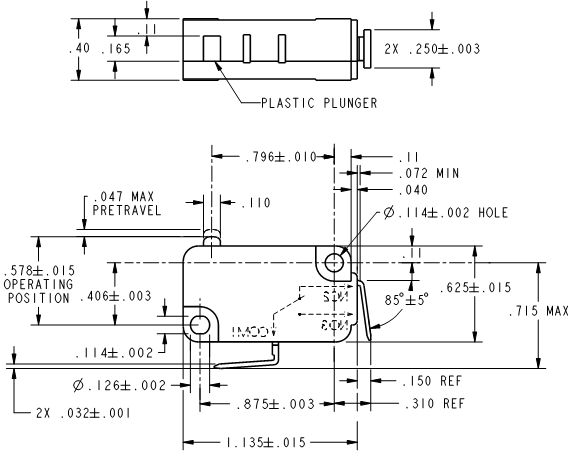 Basic Switches Honeywell V7-1Z33E992 Basic Switches Honeywell V7-1Z33E992