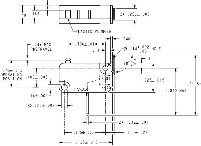 Basic Switches Honeywell V7-1Z39E9