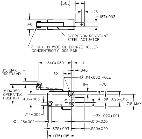 Basic Switches Honeywell V7-2A17D8-207 Basic Switches Honeywell V7-2A17D8-207