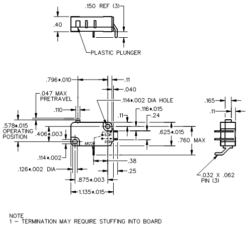 Basic Switches Honeywell V7-2B17P02 Basic Switches Honeywell V7-2B17P02