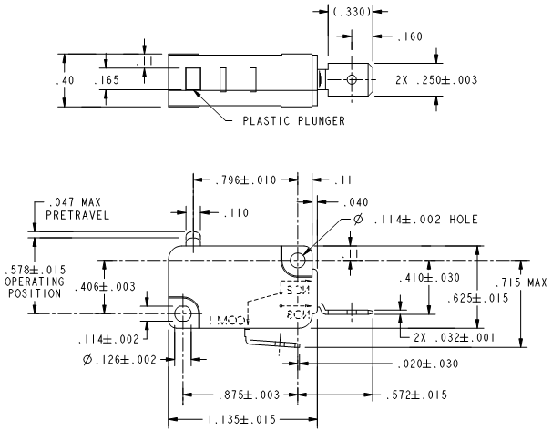 Basic Switches Honeywell V7-2B29E9 Basic Switches Honeywell V7-2B29E9