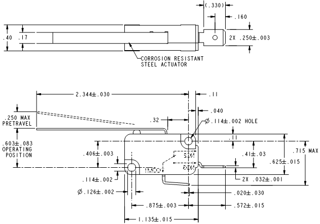Basic Switches Honeywell V7-2B29E9-048 Basic Switches Honeywell V7-2B29E9-048