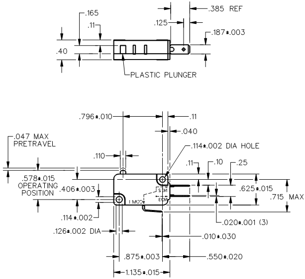 Basic Switches Honeywell V7-3A17D8 Basic Switches Honeywell V7-3A17D8