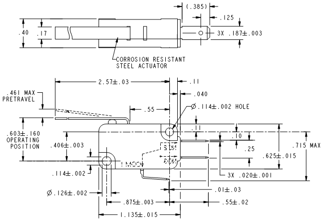 Basic Switches Honeywell V7-3A17D8-148 Basic Switches Honeywell V7-3A17D8-148