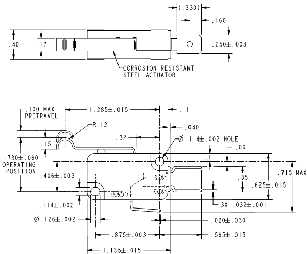 Basic Switches Honeywell V7-3E19E9-263 Basic Switches Honeywell V7-3E19E9-263