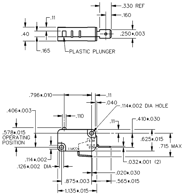 Basic Switches Honeywell V7-3E27E9 Basic Switches Honeywell V7-3E27E9