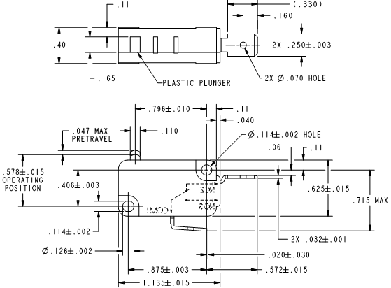 Basic Switches Honeywell V7-3S39E9 Basic Switches Honeywell V7-3S39E9