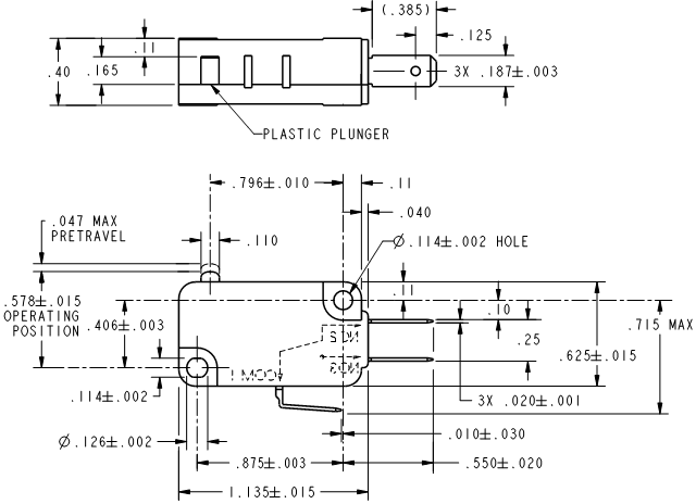 Basic Switches Honeywell V7-4A13D8 Basic Switches Honeywell V7-4A13D8