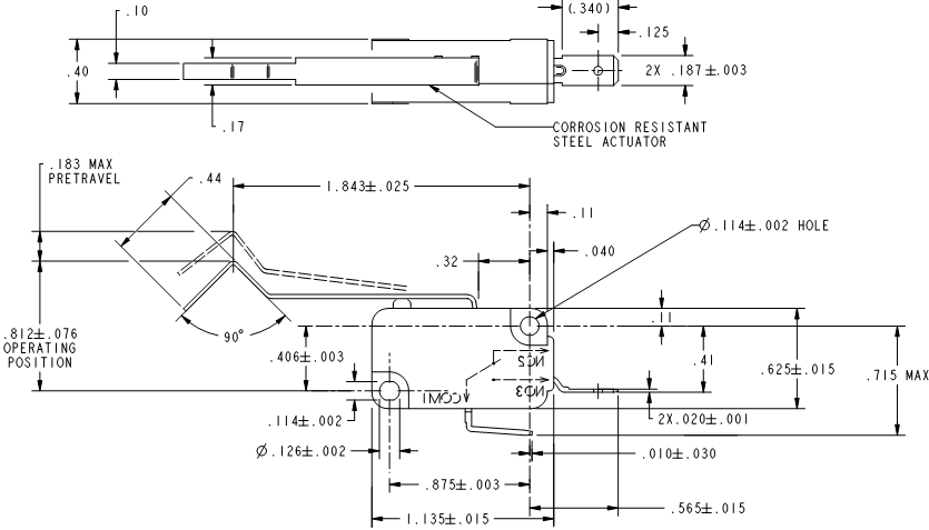 Basic Switches Honeywell V7-4A29E8-424 Basic Switches Honeywell V7-4A29E8-424