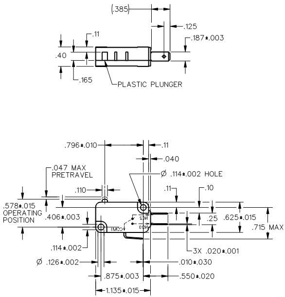 Basic Switches Honeywell V7-5F17D8