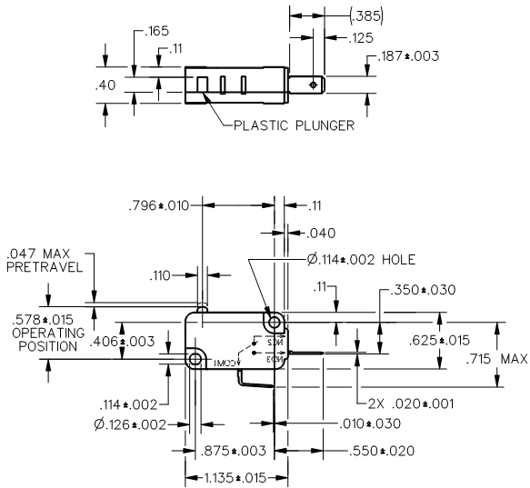 Basic Switches Honeywell V7-5F27D8 