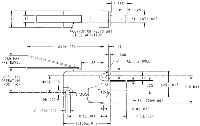 Basic Switches Honeywell V7-6C13D8-132 Basic Switches Honeywell V7-6C13D8-132