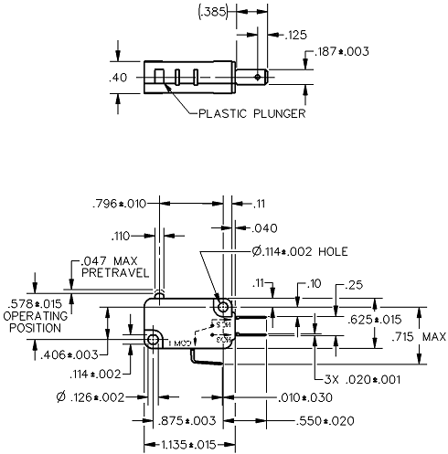 Basic Switches Honeywell V7-6C17D8 Basic Switches Honeywell V7-6C17D8