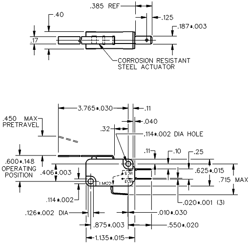 Basic Switches Honeywell V7-6C17D8-162 Basic Switches Honeywell V7-6C17D8-162
