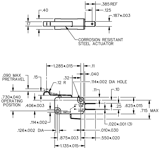 Basic Switches Honeywell V7-6C17D8-263 Basic Switches Honeywell V7-6C17D8-263